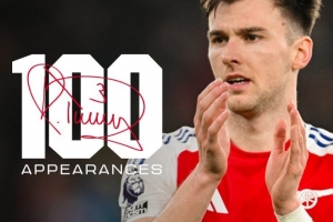 九游体育-蒂尔尼达成阿森纳生涯英超百场里程碑，为球队贡献3球8助攻